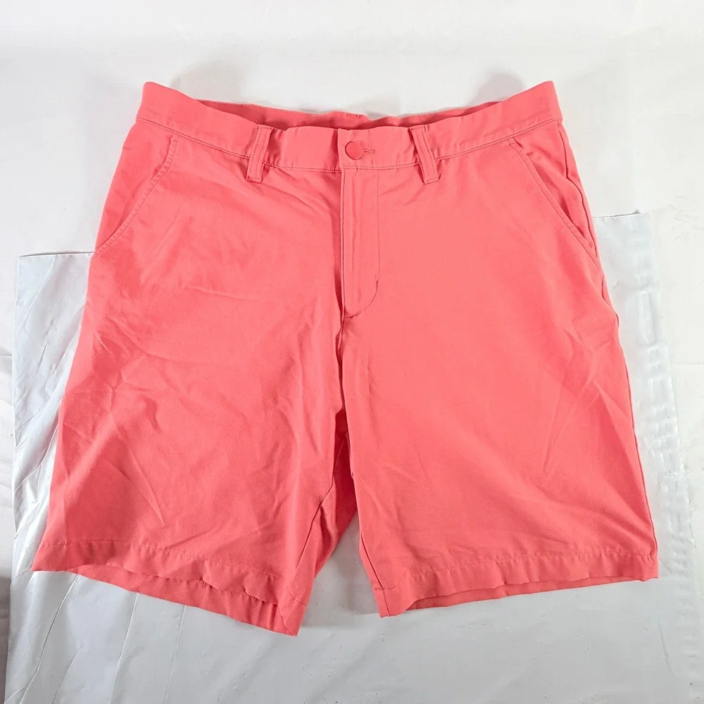 Adidas Mens Ultimate365‎ Golf Shorts Peach Coral Coral Fusion Size 32